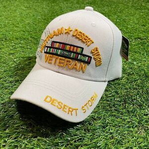 USMC Vietnam Desert Storm Veteran embroidered tan cap new with tag